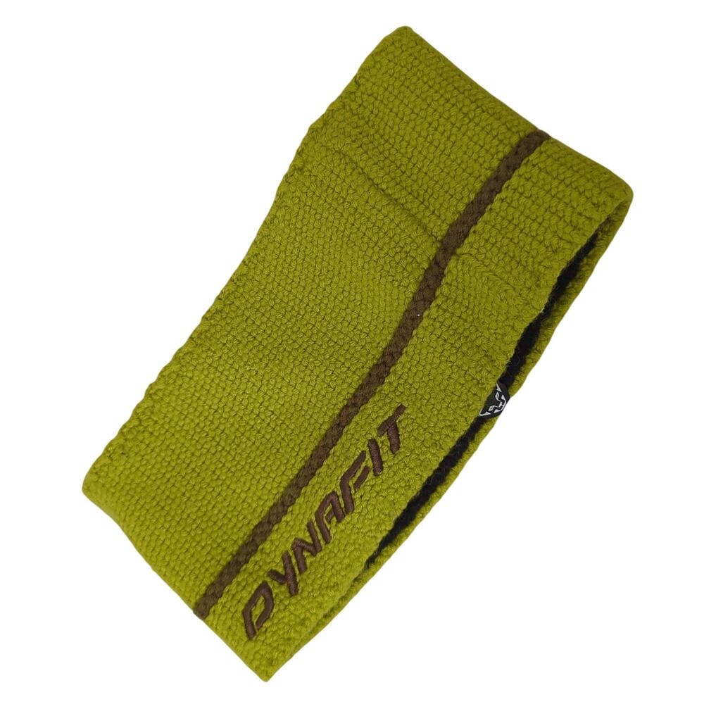Dynafit Headband Ski Snowboard Fleece Lined Ear Warmer Lime‎ Green Made in Italy